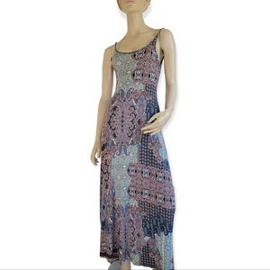 Anthropologie Free People Cut Out Viscose Maxi Dress